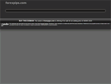 Tablet Screenshot of forexpips.com